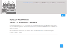Tablet Screenshot of luitpoldschule-ansbach.de
